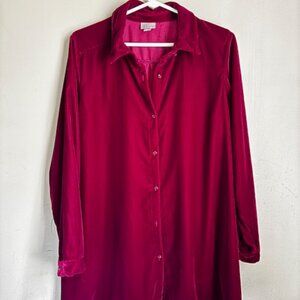Luxurious J.Jill Velvet Tunic/Top